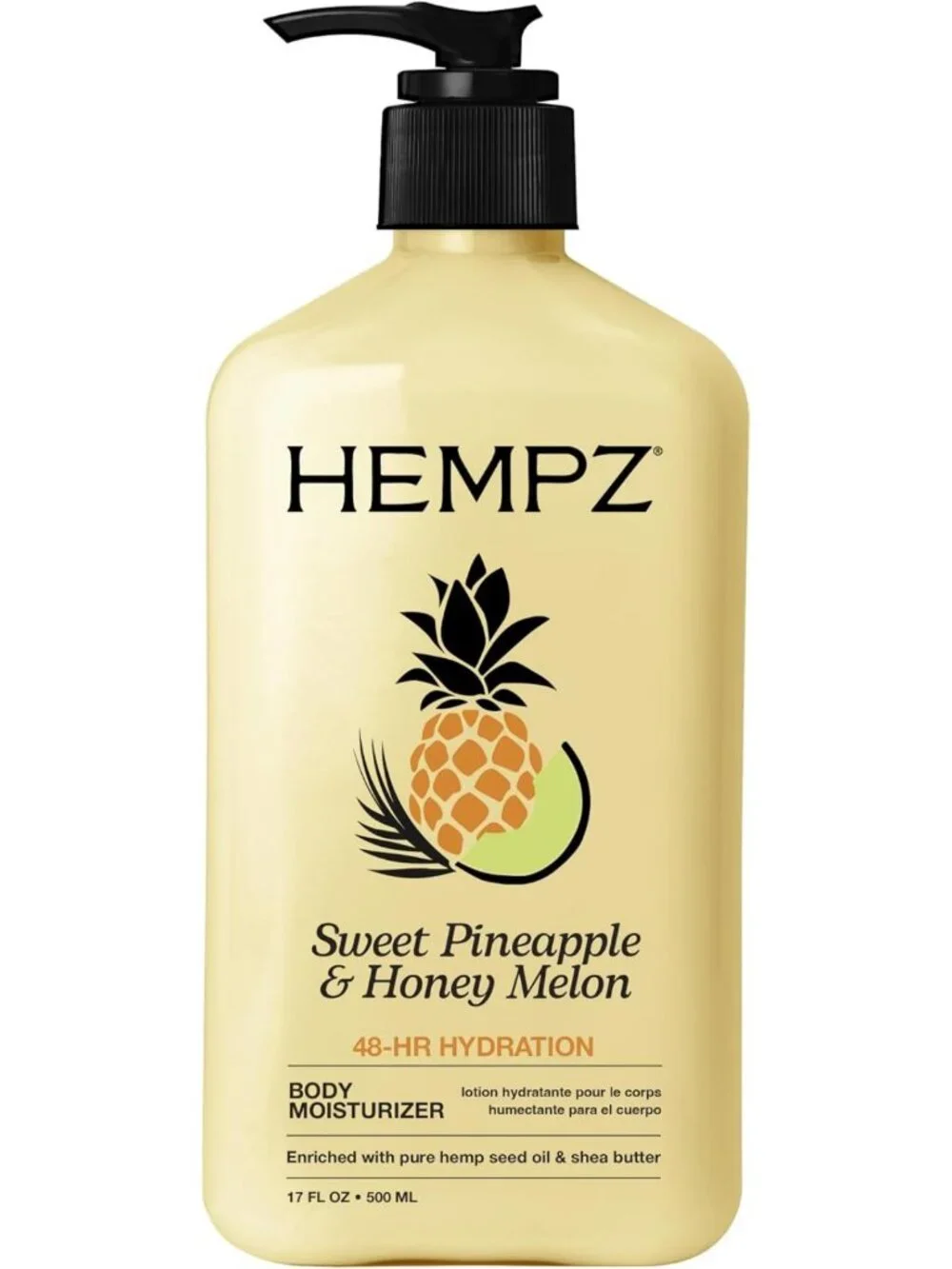 Moisturizing Body Lotion - Sweet Pineapple & Honey Melon Scent - 17oz Cream